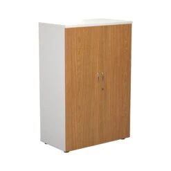 1200mm White Frame High Wooden Cupboard -Office Supermarket Store 1200mm white frame high wooden cupboard cupboards tc group nova oak 873049