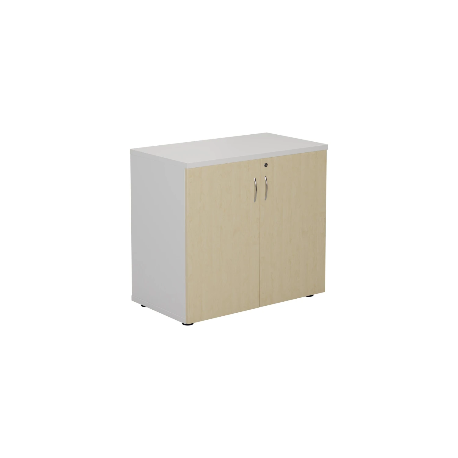 730mm White Frame High Wooden Cupboard 2 730mm White Frame High Wooden Cupboard - Image 2