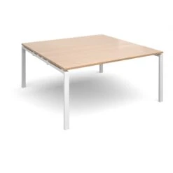 Adapt II Square Boardroom Table 1600mm X 1600mm -Office Supermarket Store adapt ii square boardroom table 1600mm x 1600mm boardroom tables dams beech white 858853