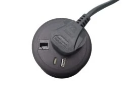 Round Office Desk Power Module -Office Supermarket Store advanced power grommet furniture accessory edit office 423084