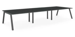 Albion A Frame Bench System - Black Metal Frame 23 Albion A Frame Bench System - Black Metal Frame -Office Supermarket Store albion a frame bench desk meeting table black metal frame bench desks workstories 6 person 4800mm x 1600mm anthracite 274278
