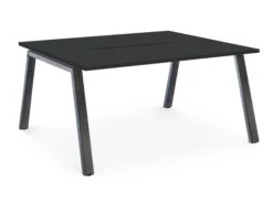 Albion A Frame Bench System - Raw Metal Frame -Office Supermarket Store albion a frame bench desk meeting table raw metal frame bench desks workstories 2 person 1200mm x 1600mm anthracite 876020