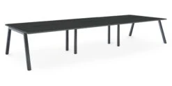 Albion A Frame Bench System - Raw Metal Frame -Office Supermarket Store albion a frame bench desk meeting table raw metal frame bench desks workstories 6 person 4800mm x 1600mm anthracite 972793