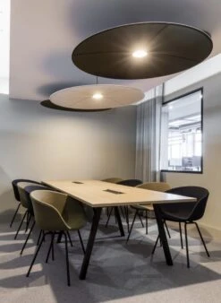 Albion A Frame Meeting Tables - Black Finish Frame