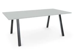 Albion A Frame Meeting Tables - Raw Finish Frame -Office Supermarket Store albion a frame meeting tables raw finish frame bench desks workstories 2000mm x 800mm raw light grey 224721
