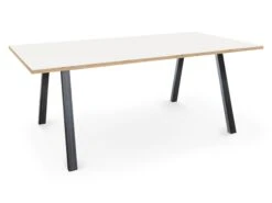 Albion A Frame Meeting Tables - Raw Finish Frame -Office Supermarket Store albion a frame meeting tables raw finish frame bench desks workstories 2000mm x 800mm raw whiteply 117842