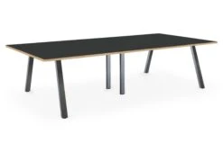 Albion A Frame Meeting Tables - Raw Finish Frame -Office Supermarket Store albion a frame meeting tables raw finish frame bench desks workstories 3600mm x 1400mm raw anthraciteply 151498