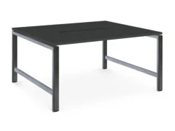 Albion Studio Frame Bench System - Raw Metal Frame -Office Supermarket Store albion studio frame bench system raw metal frame bench desks workstories 2 person 1200mm x 1600mm anthracite 112414