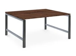 Albion Studio Frame Bench System - Raw Metal Frame -Office Supermarket Store albion studio frame bench system raw metal frame bench desks workstories 2 person 1200mm x 1600mm walnut 917598