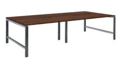 Albion Studio Frame Bench System - Raw Metal Frame -Office Supermarket Store albion studio frame bench system raw metal frame bench desks workstories 4 person 3200mm x 1600mm walnut 383762