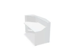 Alpa Straight Modular Reception Desk -Office Supermarket Store alpa straight modular reception desk reception desk mdd 1835mm white glass 595143