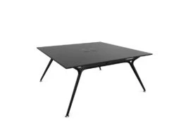 Arkitek Designer Bench Desk With Black Frame -Office Supermarket Store arkitek designer bench desk with black frame office bench desks actiu black cable tray cable access 2 person 973933