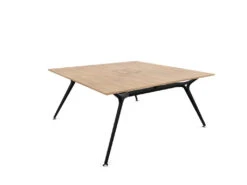 Arkitek Designer Bench Desk With Black Frame -Office Supermarket Store arkitek designer bench desk with black frame office bench desks actiu chestnut cable tray cable access 2 person 666207