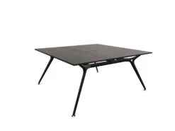 Arkitek Designer Bench Desk With Black Frame -Office Supermarket Store arkitek designer bench desk with black frame office bench desks actiu dark oak cable tray cable access 2 person 752874