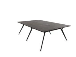 Arkitek Designer Bench Desk With Black Frame -Office Supermarket Store arkitek designer bench desk with black frame office bench desks actiu dark oak cable tray cable access 4 person 993674