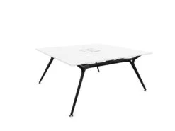 Arkitek Designer Bench Desk With Black Frame -Office Supermarket Store arkitek designer bench desk with black frame office bench desks actiu white cable tray cable access 2 person 776066
