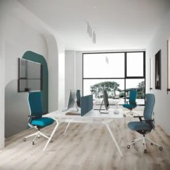 Arkitek Designer Bench Desk With White Frame