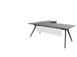 Arkitek Executive Desk With Supported Return - Black Frame 30 Arkitek Executive Desk With Supported Return - Black Frame -Office Supermarket Store arkitek executive desk with supported return black frame executive office desks actiu black modesty panel cable tray right return 766226