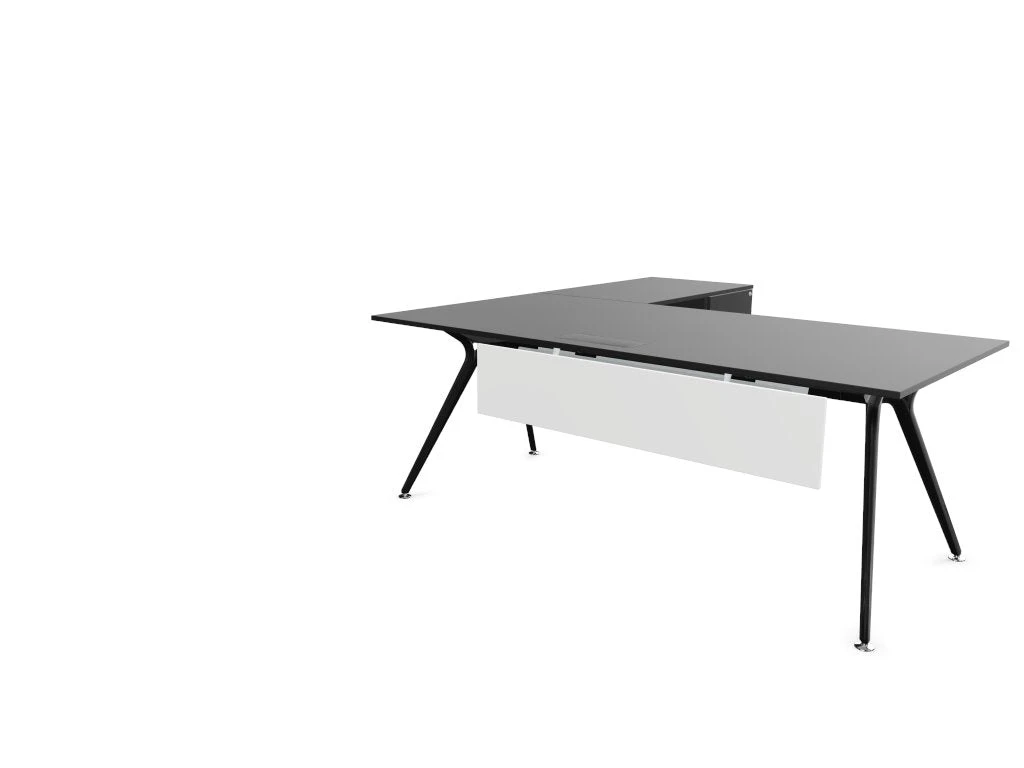 Arkitek Executive Desk With Supported Return - Black Frame 13 Arkitek Executive Desk With Supported Return - Black Frame - Image 13