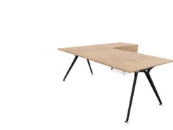 Arkitek Executive Desk With Supported Return - Black Frame 28 Arkitek Executive Desk With Supported Return - Black Frame -Office Supermarket Store arkitek executive desk with supported return black frame executive office desks actiu chestnut none right return 778592