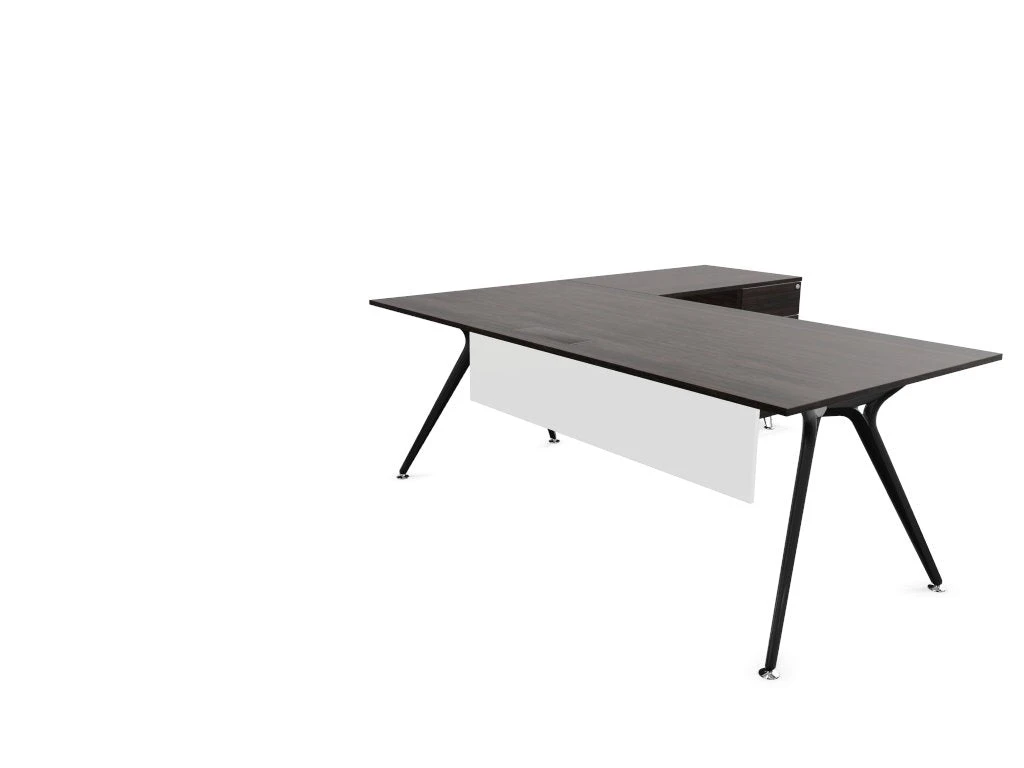 Arkitek Executive Desk With Supported Return - Black Frame 16 Arkitek Executive Desk With Supported Return - Black Frame - Image 16