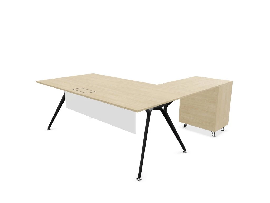 Arkitek Executive Desk With Supported Return - Black Frame 10 Arkitek Executive Desk With Supported Return - Black Frame - Image 10