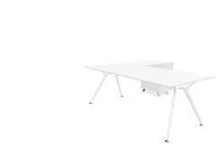 Arkitek Executive Desk With Supported Return - White Frame -Office Supermarket Store arkitek executive desk with supported return white frame executive desks actiu white none right return 706507