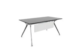 Arkitek Rectangular Office Desks - Polished Frame -Office Supermarket Store arkitek rectangular office desks polished frame office desks actiu black modesty panel cable tray 1600mm x 800mm 110815