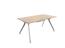 Arkitek Rectangular Office Desks - Polished Frame -Office Supermarket Store arkitek rectangular office desks polished frame office desks actiu chestnut cable tray 1600mm x 800mm 379976