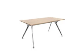 Arkitek Rectangular Office Desks - Polished Frame -Office Supermarket Store arkitek rectangular office desks polished frame office desks actiu chestnut none 1600mm x 800mm 528950