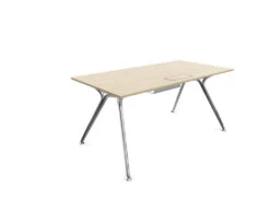 Arkitek Rectangular Office Desks - Polished Frame -Office Supermarket Store arkitek rectangular office desks polished frame office desks actiu light oak cable tray 1600mm x 800mm 931550