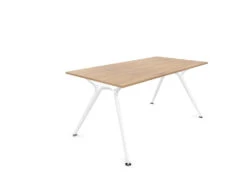 Arkitek Rectangular Office Desks - White Frame -Office Supermarket Store arkitek rectangular office desks white frame office desks actiu chestnut none 1600mm x 800mm 539181