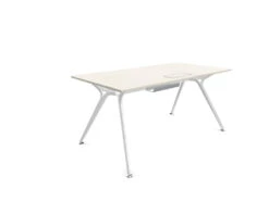 Arkitek Rectangular Office Desks - White Frame -Office Supermarket Store arkitek rectangular office desks white frame office desks actiu lime oak cable tray 1600mm x 800mm 758939