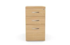 Ashford Desk High 3 Drawer Pedestal - 800mm Deep - Beech -Office Supermarket Store ashford desk high 3 drawer pedestal 800mm deep beech pedestals edit office 982561