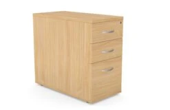 Ashford Desk High 3 Drawer Pedestal - 800mm Deep - Beech