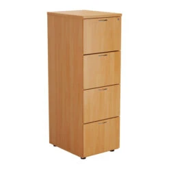Beech 4 Drawer Filing Cabinet