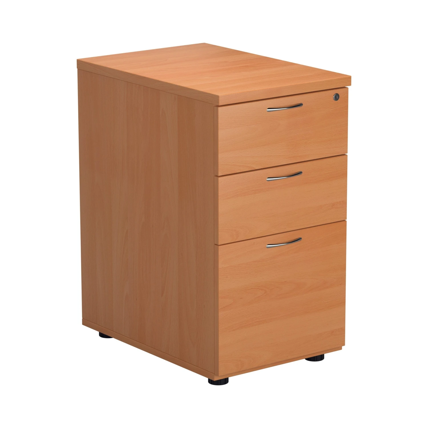 Beech Desk High 3 Drawer Pedestal - 600mm Deep 1 Beech Desk High 3 Drawer Pedestal - 600mm Deep