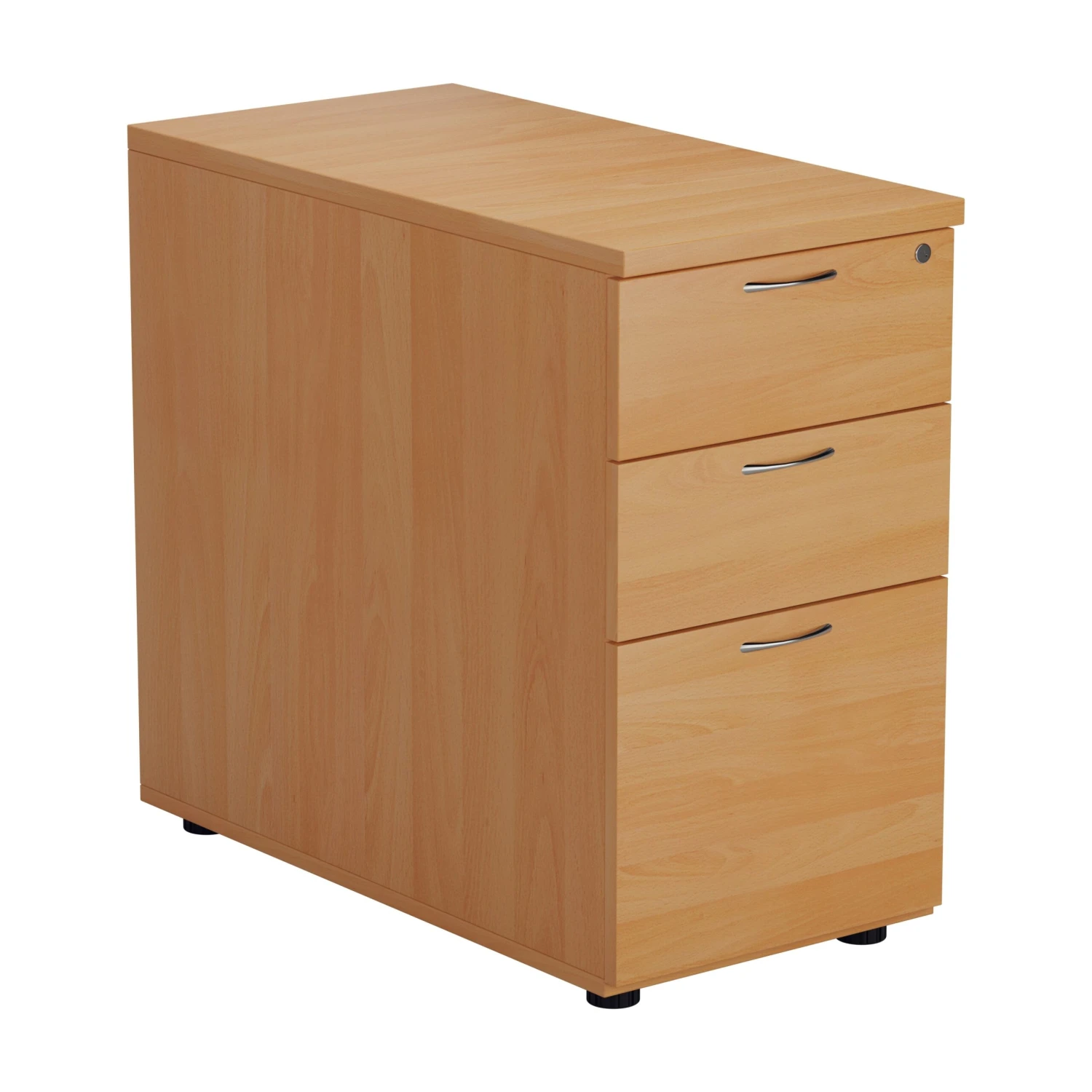 Beech Desk High 3 Drawer Pedestal - 800mm Deep 1 Beech Desk High 3 Drawer Pedestal - 800mm Deep