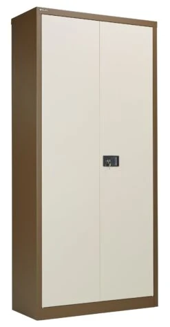 Bisley Steel Double Door Contract Cupboard Inc 4 Shelves