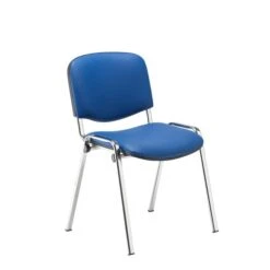 Club Conference Room Chair - Chrome Frame -Office Supermarket Store club conference room chair chrome frame chairs tc group blue vinyl chrome 576469