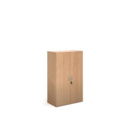 Contract Double Door Office Cupboard 1230mm High With 2 Shelves