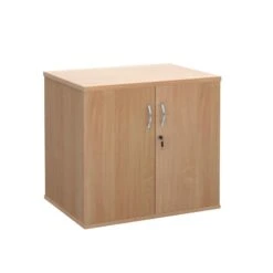 Deluxe Double Door Desk High Cupboard 600mm Deep