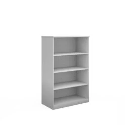 Deluxe Office Bookcase 1600mm High With 3 Shelves 5 Deluxe Office Bookcase 1600mm High With 3 Shelves -Office Supermarket Store deluxe office bookcase 1600mm high with 3 shelves wooden storage dams 569688