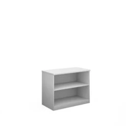 Deluxe Office Bookcase 800mm High With 1 Shelf -Office Supermarket Store deluxe office bookcase 800mm high with 1 shelf wooden storage dams 331695