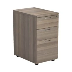 Desk High 3 Drawer Pedestal - 600mm Deep -Office Supermarket Store desk high 3 drawer pedestal 600mm deep pedestals tc group grey oak 768425