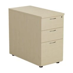Desk High 3 Drawer Pedestal - 800mm Deep -Office Supermarket Store desk high 3 drawer pedestal 800mm deep pedestals tc group maple 429704