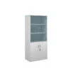 Duo Combination Unit With Glass Upper Doors 1790mm High With 4 Shelves