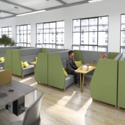 Encore Four Person Meeting Pod -Office Supermarket Store encore four person meeting pod soft seating social spaces 132821