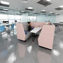 Encore Four Person Meeting Pod -Office Supermarket Store encore four person meeting pod soft seating social spaces 189390