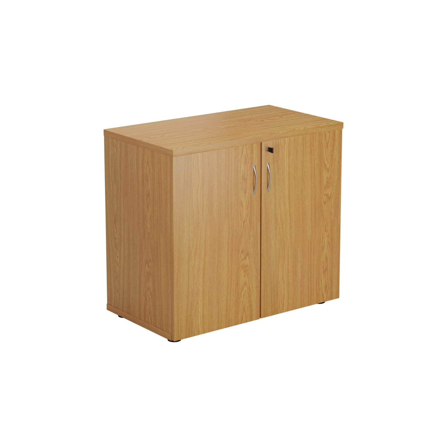 Essentials Oak Office Cupboard 730mm High 1 Essentials Oak Office Cupboard 730mm High